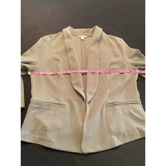 Bar III Women's Shawl Collar Open-Front Blazer Jacket Green Sz PXL Office Casual - Picture 6 of 8